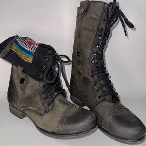 Steve Madden Fold Over Combat Boots